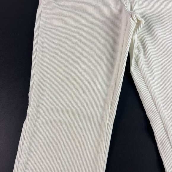 Oat New York Pants Women's 31x27* High Rise Skinny Crop Corduroy White Tag 30 - Picture 4 of 16